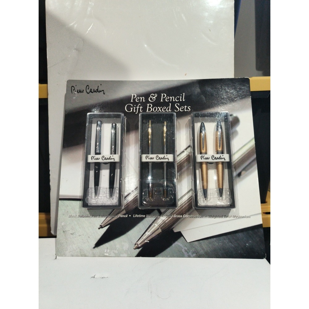 Pierre Cardin Pen & Mechanical Pencil Set Case Gift Box Sets Sealed New
